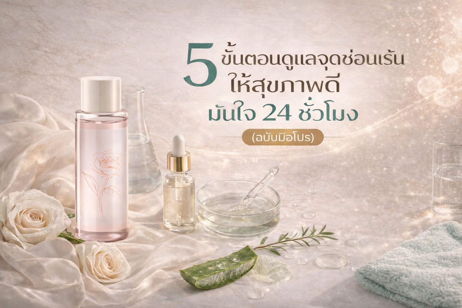 5 ขั้นตอนดูแลจุดซ่อนเร้นให้สุขภาพดี มั่นใจ 24 ชั่วโมง (ฉบับมือโปร)