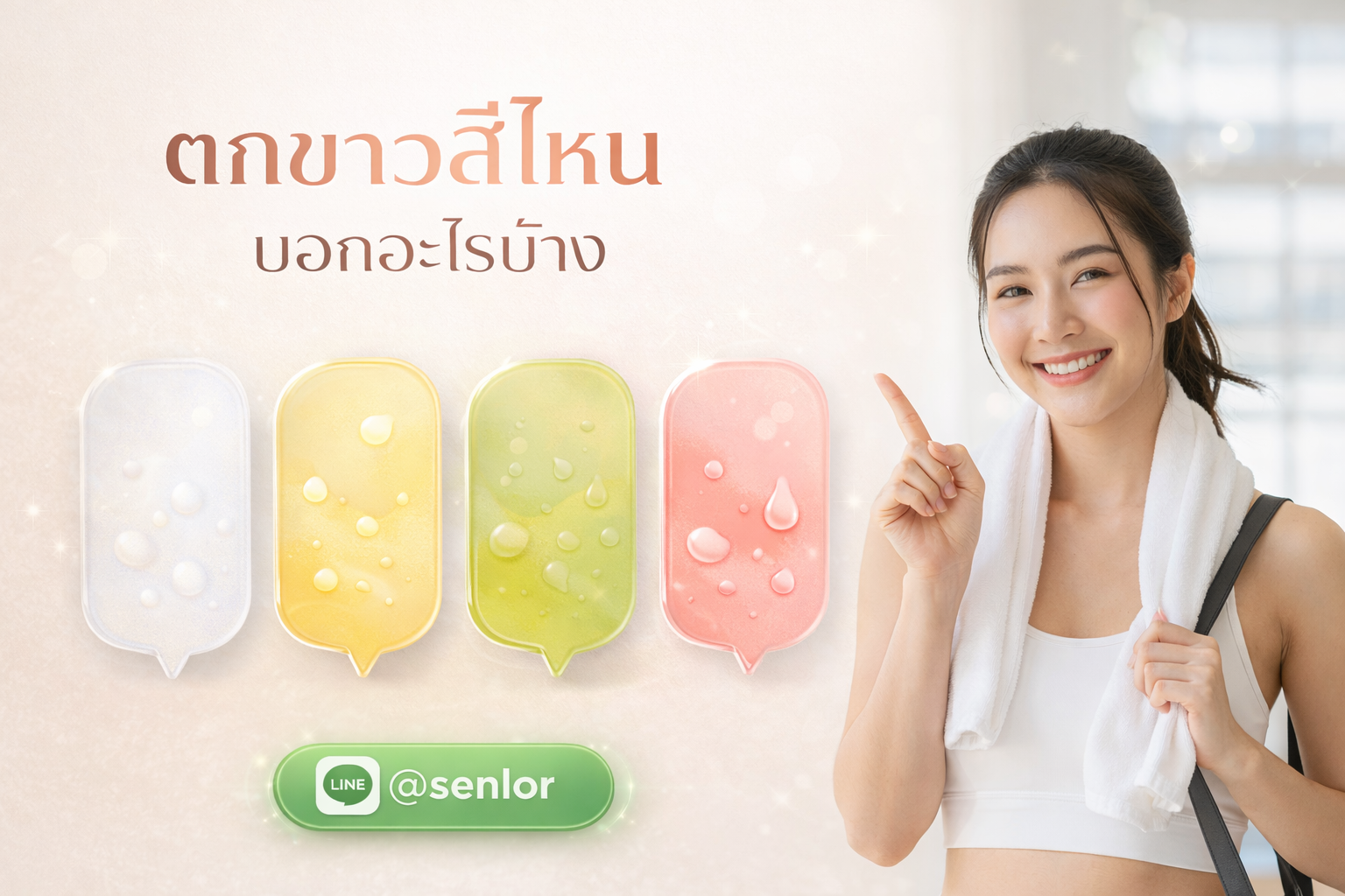 ตกขาวสีไหนบอกอะไร? เช็กด่วนก่อนสายเกินแก้