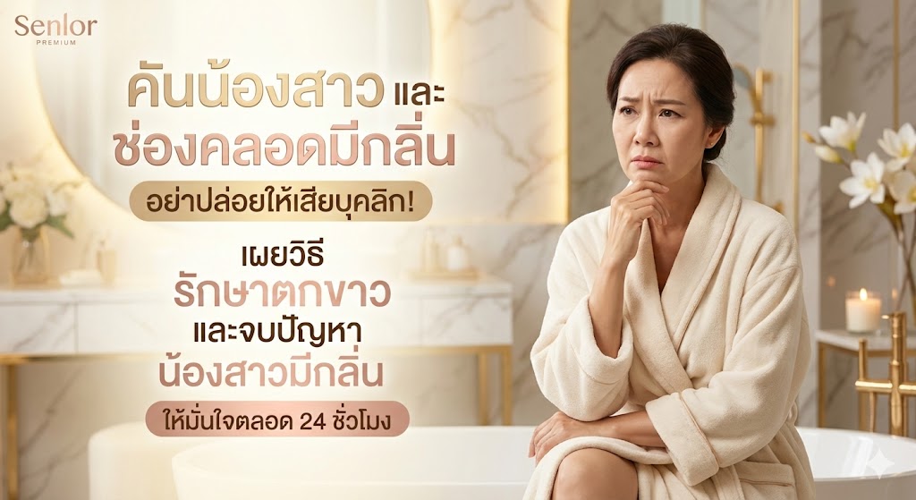 "คันน้องสาว" และ "ช่องคลอดมีกลิ่น" อย่าปล่อยให้เสียบุคลิก! เผยวิธี "รักษาตกขาว" และจบปัญหา "น้องสาวมีกลิ่น" ให้มั่นใจตลอด 24 ชั่วโมง