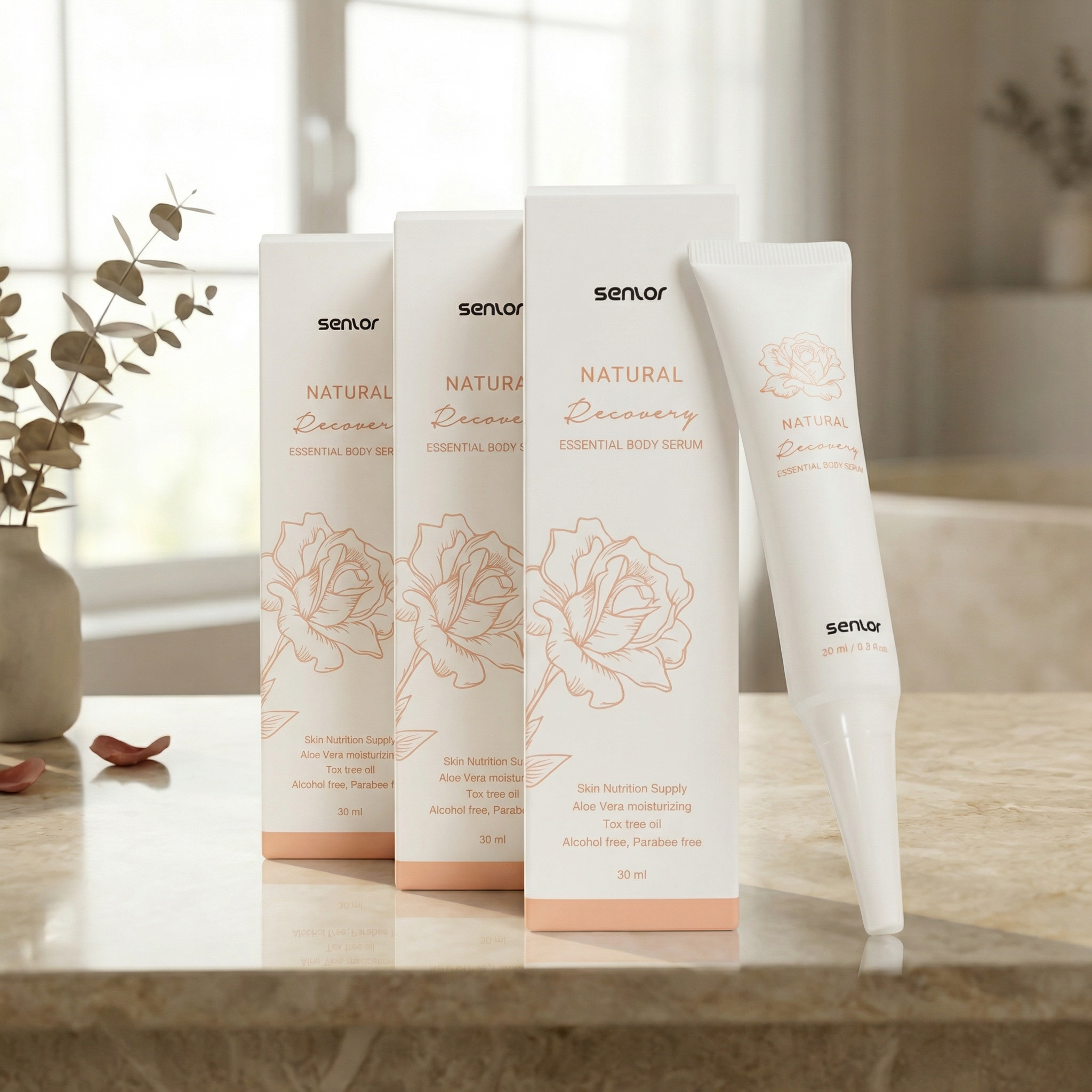 Senlor Natural Recovery Essential Serum 3 กล่อง(6เดือน)